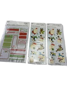 Hallmark Christmas Stickers, Holiday , New